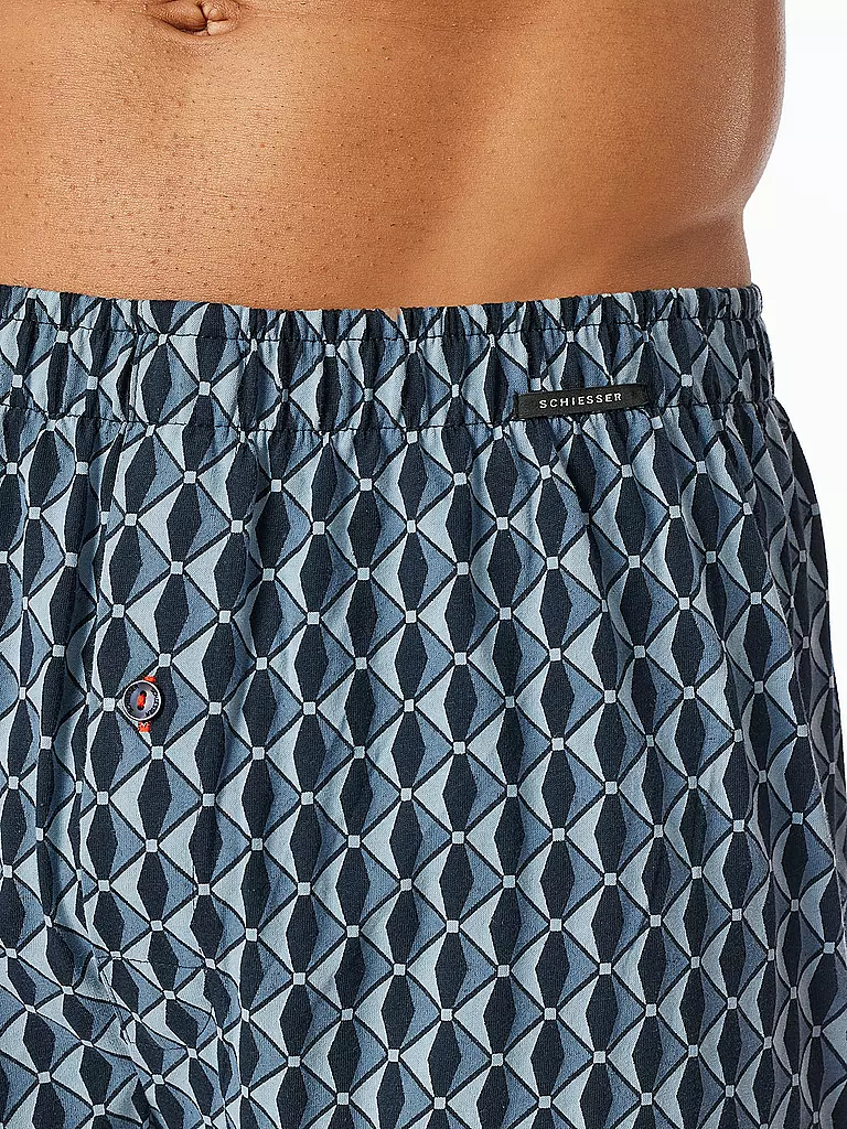 SCHIESSER | Boxershorts Paquete de 2 surtido 8 | Azul