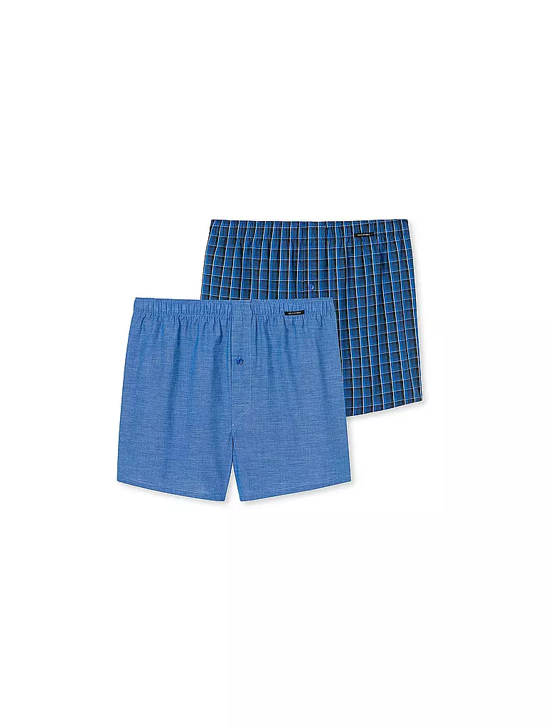 SCHIESSER | Boxershorts Paquete de 2 | Azul
