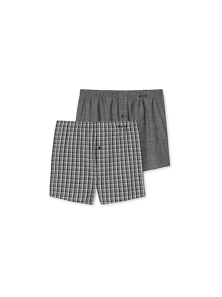 SCHIESSER | Boxershorts Paquete de 2 | Gris