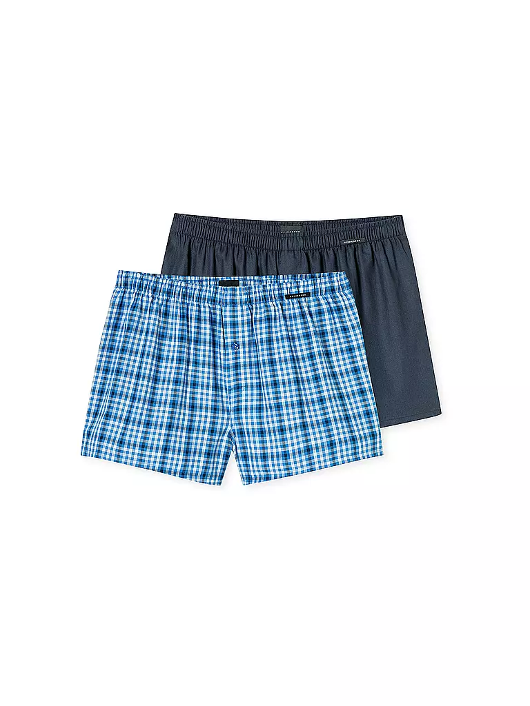 SCHIESSER | Boxershorts Paquete de 2 | Azul