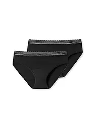 SCHIESSER | Braga menstrual paquete de 2 | Negro