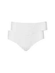 SCHIESSER | Bragas Tai "Cotton Essentials" Paquete de 2 (Blanco) | Blanco