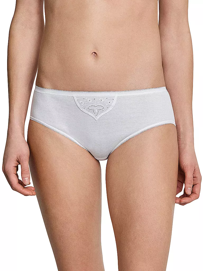 SCHIESSER | Bragas Tai "Cotton Essentials" Paquete de 2 (Blanco) | 
