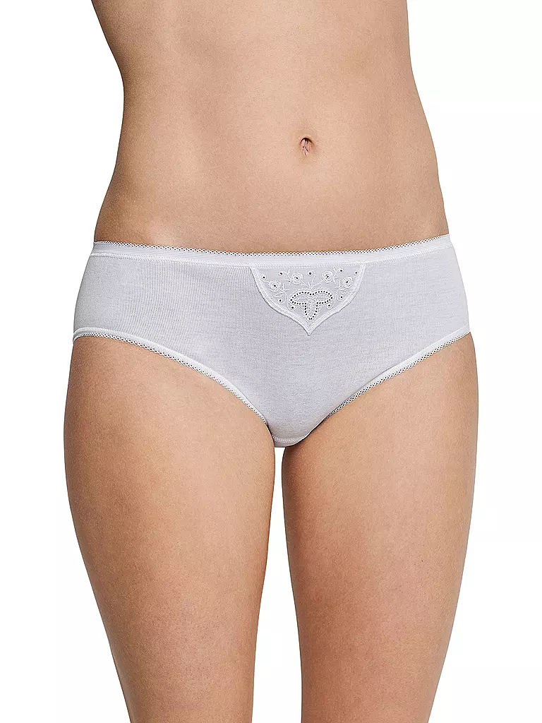 SCHIESSER | Bragas Tai "Cotton Essentials" Paquete de 2 (Blanco) | 