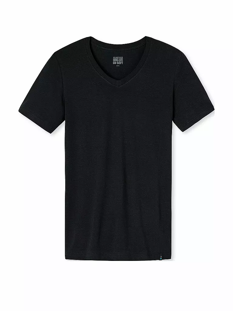 SCHIESSER | Camiseta "Long Life Soft" | Azul