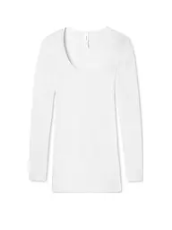 SCHIESSER | Camiseta de manga larga "Luxury" (Blanco) | Blanco