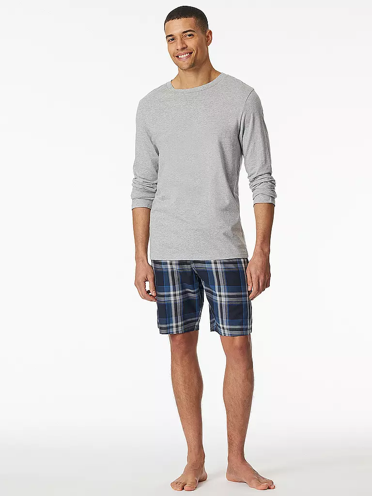 SCHIESSER | Camiseta de pijama de manga larga | Gris