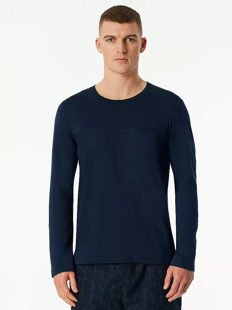 SCHIESSER | Camiseta de pijama de manga larga | 
