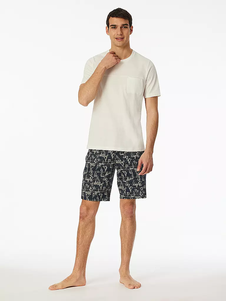 SCHIESSER | Camiseta de pijama | Crema