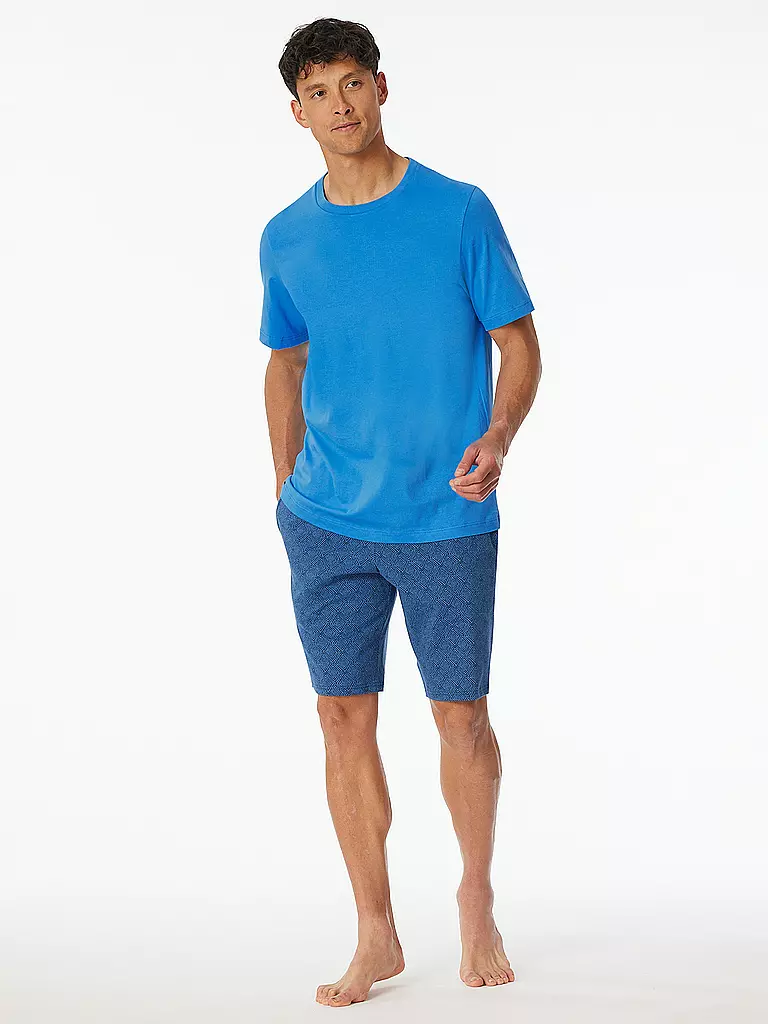 SCHIESSER | Camiseta de pijama | Azul
