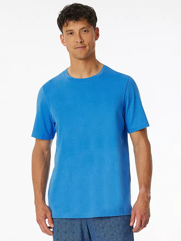 SCHIESSER | Camiseta de pijama | Azul