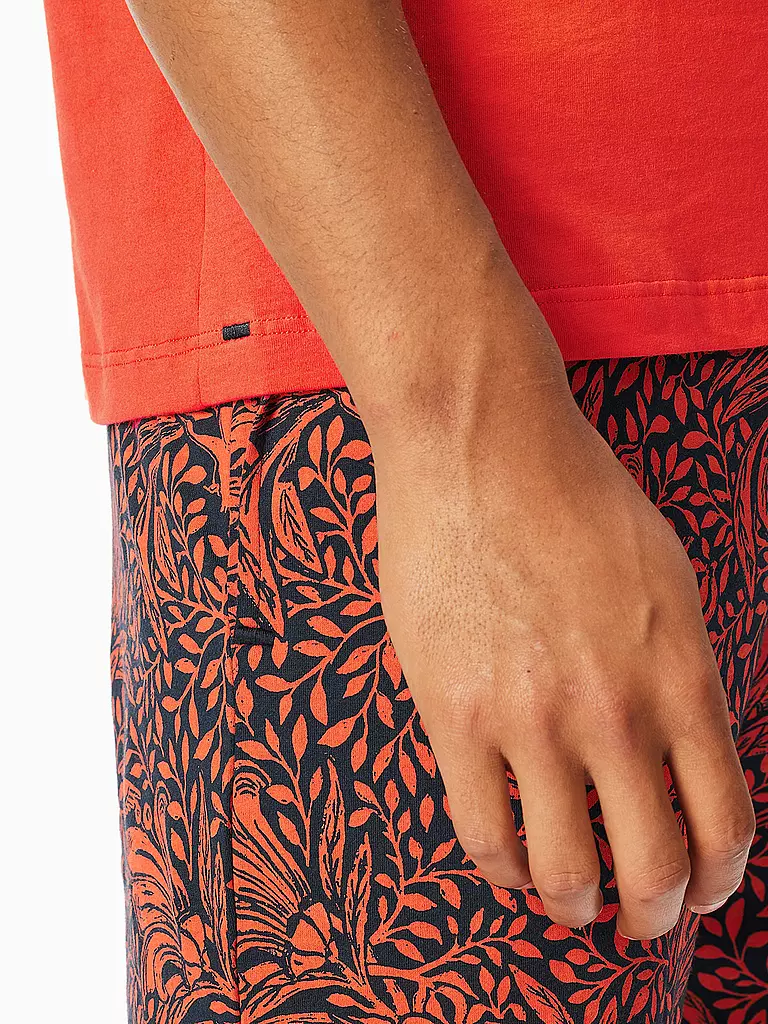 SCHIESSER | Camiseta de pijama | Naranja