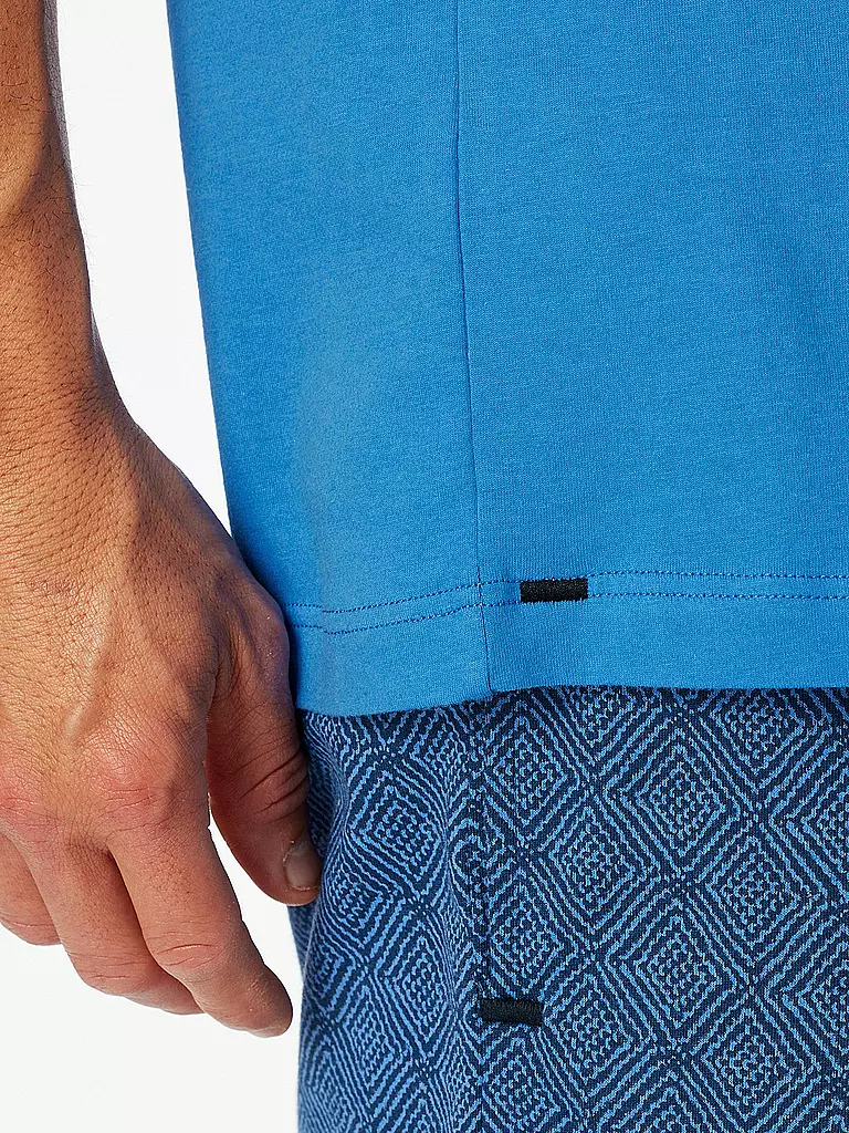 SCHIESSER | Camiseta de pijama | Azul