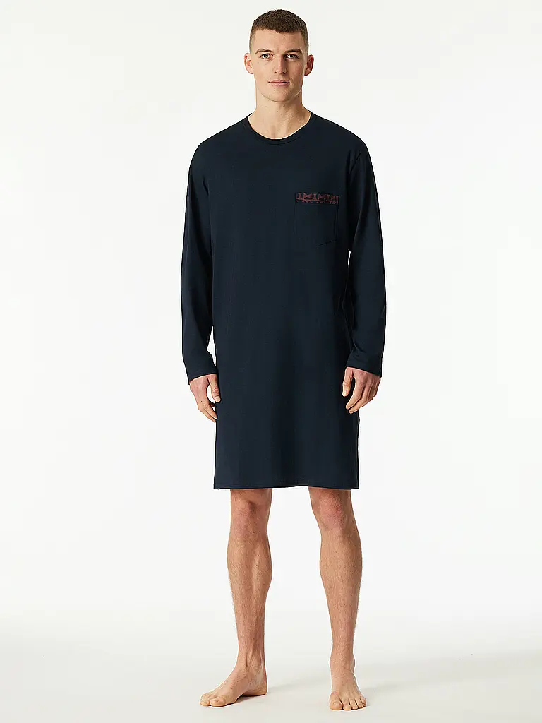 SCHIESSER | Nachthemd - Sleepshirt | Azul