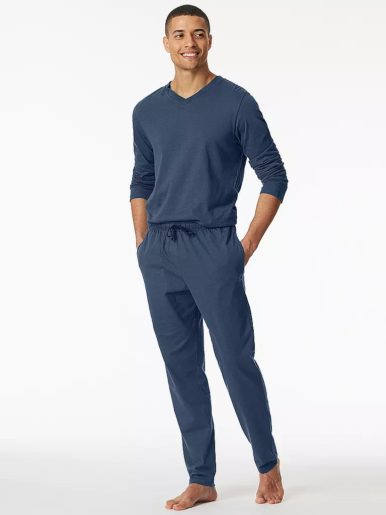 SCHIESSER | Pantalón de pijama MIX + RELAX | Azul