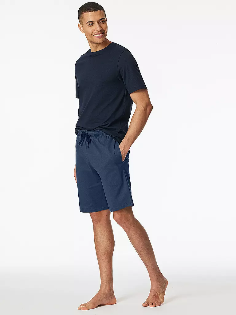 SCHIESSER | Pantalones cortos de pijama MIX + RELAX | Azul