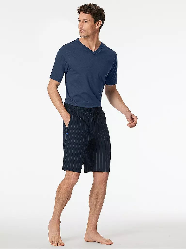 SCHIESSER | Pantalones cortos de pijama MIX + RELAX | Azul