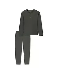 SCHIESSER | Pijama | Verde oscuro