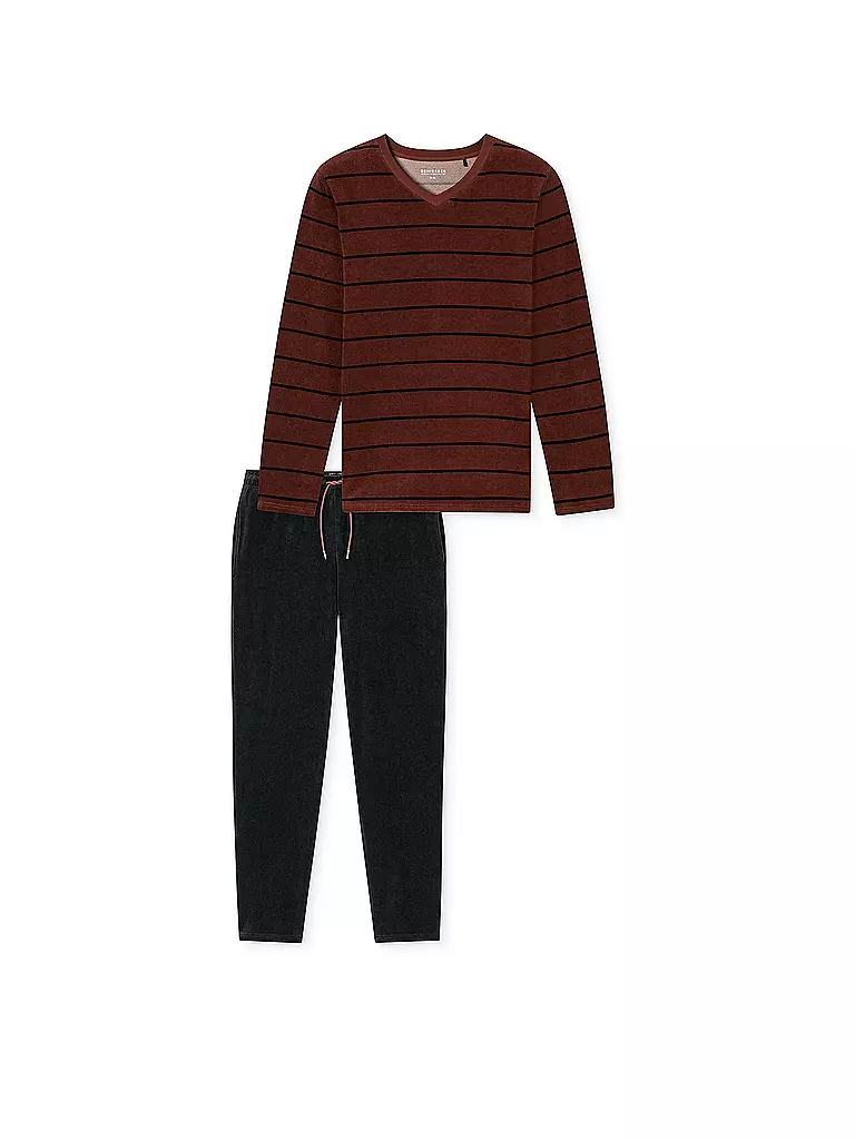 SCHIESSER | Pijama | Rojo oscuro