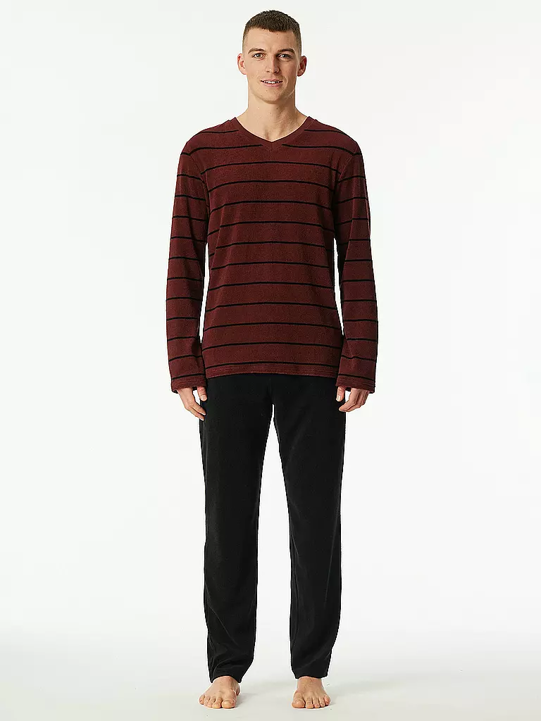 SCHIESSER | Pijama | Rojo oscuro
