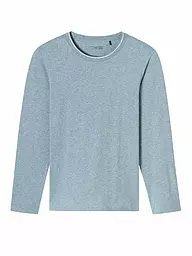 SCHIESSER | Pyjama Langarmshirt | Azul claro
