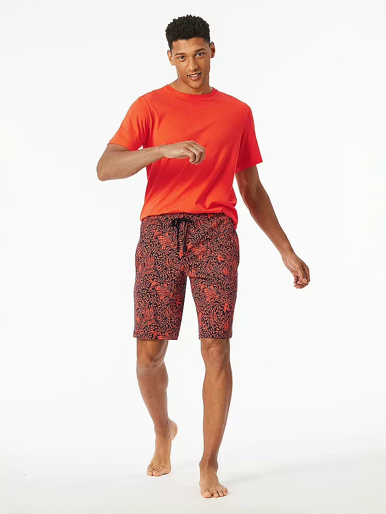 SCHIESSER | Pyjama Shorts MIX + RELAX | Naranja