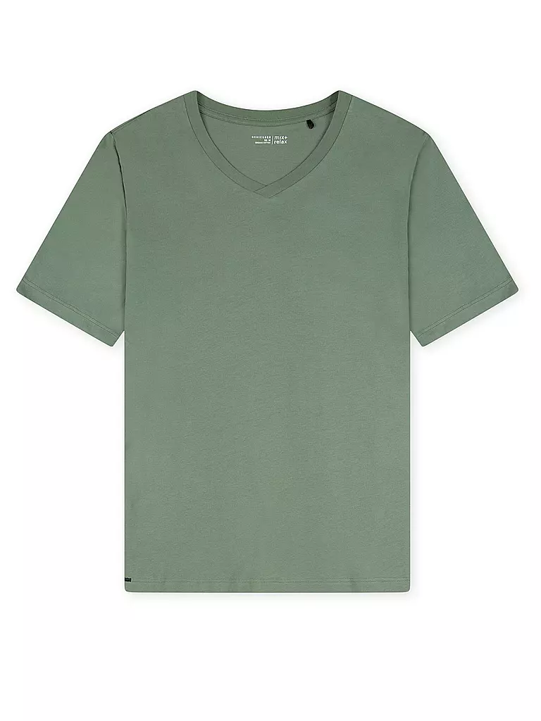 SCHIESSER | Pyjama T-Shirt MIX + RELAX | Oliva