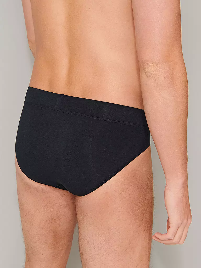 SCHIESSER | Slip "Long Life Soft" (Azul negruzco) | 