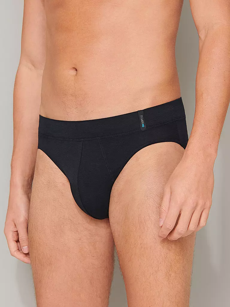 SCHIESSER | Slip "Long Life Soft" (Azul negruzco) | 