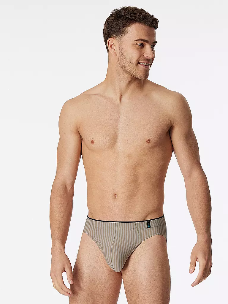 SCHIESSER | Slip braungrau | Camel