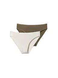 SCHIESSER | Slip paquete de 2 surtido 4 | Oliva