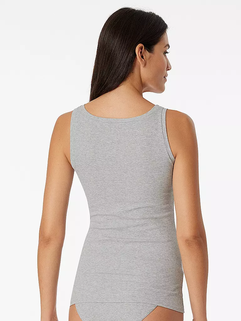 SCHIESSER | Top - Camiseta interior gris jaspeado | 