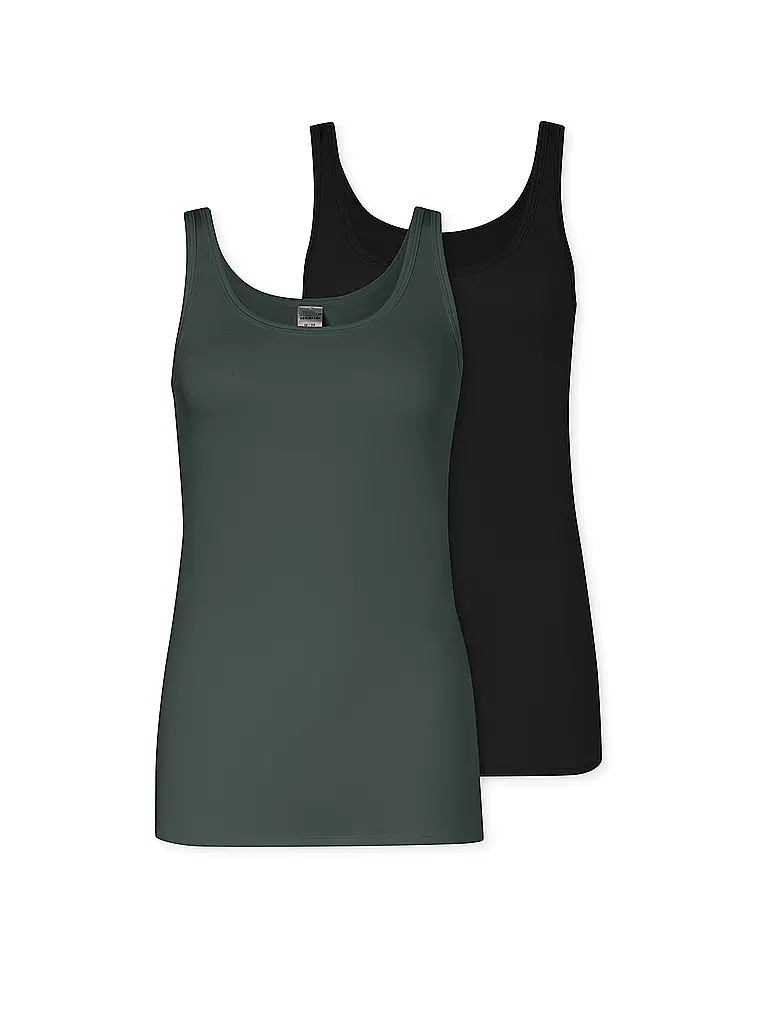 SCHIESSER | Top Paquete de 2 | Verde