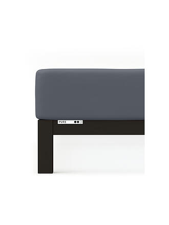 SCHLAFGUT | Sábana bajera ajustable de punto PURE 140x200cm Grey Deep L
