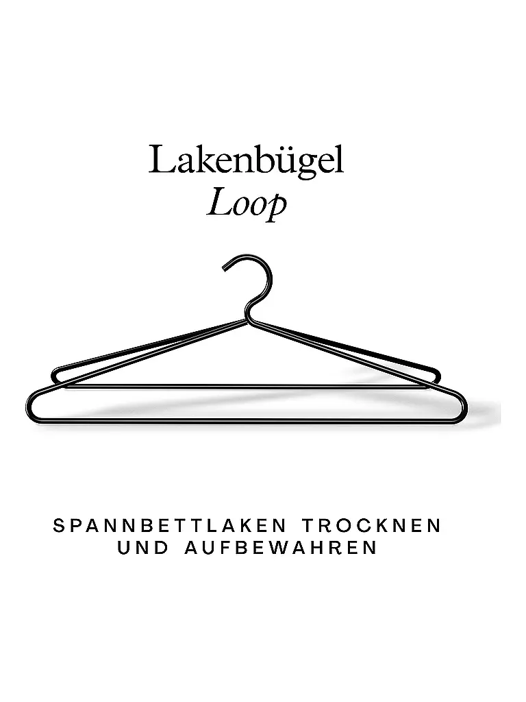 SCHLAFGUT | Lakenbügel LOOP 45,5cm Negro |
