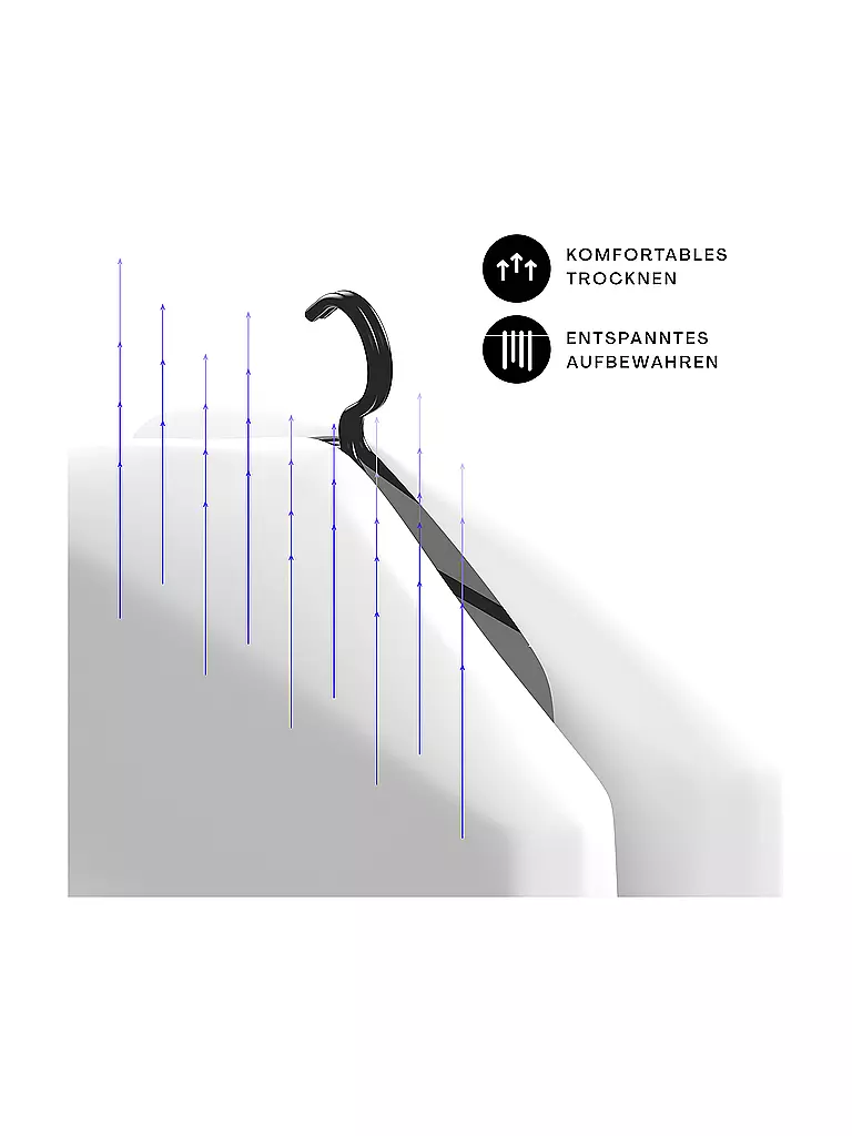 SCHLAFGUT | Lakenbügel LOOP 45,5cm Negro |