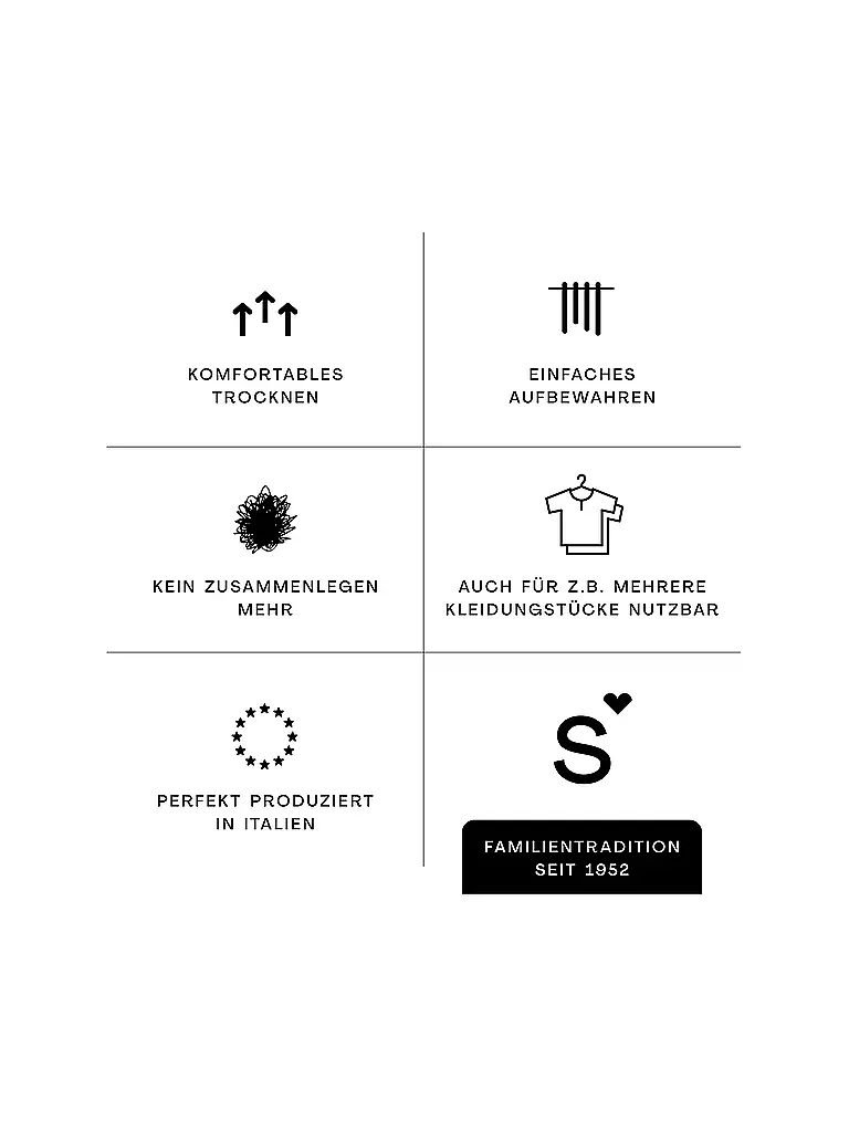 SCHLAFGUT | Lakenbügel LOOP 45,5cm Negro |