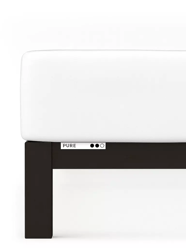 SCHLAFGUT | Sábana bajera ajustable de punto PURE 120x200cm Full White M | 