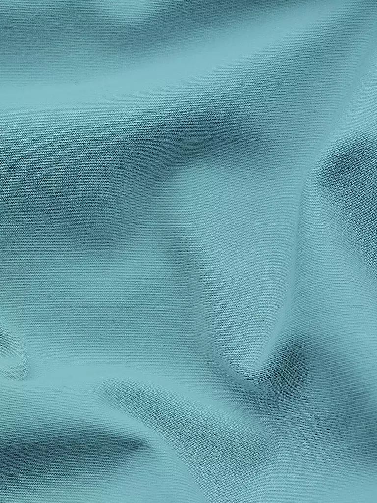 SCHLAFGUT | Sábana bajera ajustable de punto PURE 120x200cm Petrol Mid M | Menta