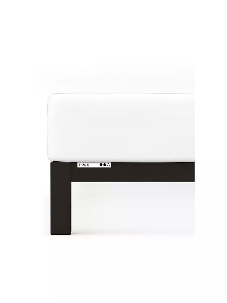SCHLAFGUT | Sábana bajera ajustable de punto PURE 140x200cm Blanco Total L | weiss
