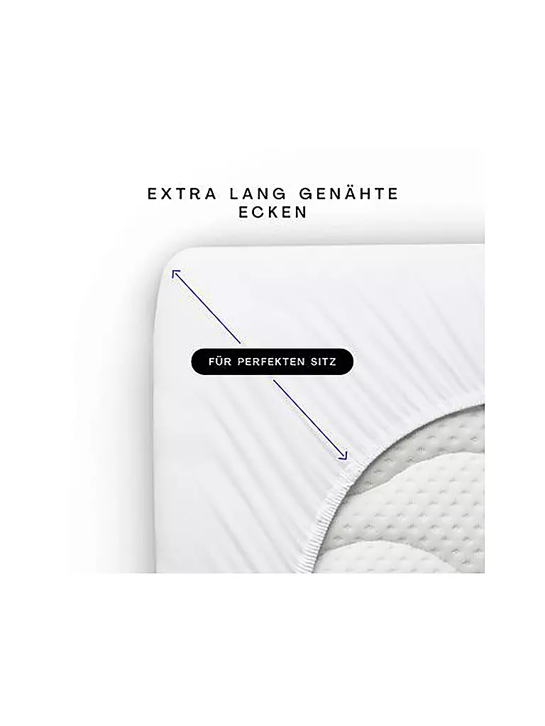 SCHLAFGUT | Sábana bajera ajustable de punto PURE 140x200cm Grey Deep L | grau