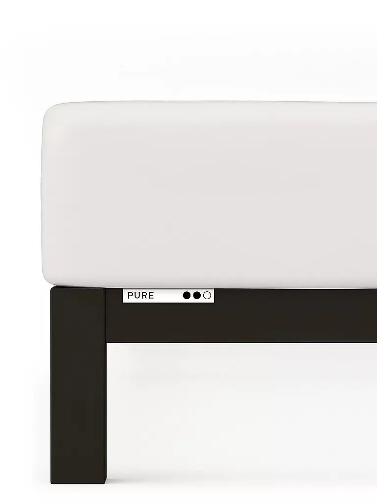 SCHLAFGUT | Sábana bajera ajustable de punto PURE 180x200cm Arena Claro XL | 