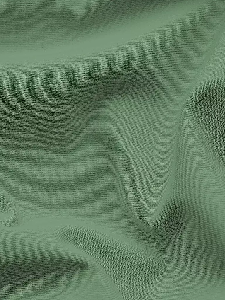 SCHLAFGUT | Sábana bajera ajustable de punto PURE 180x200cm Verde Mid XL | Verde