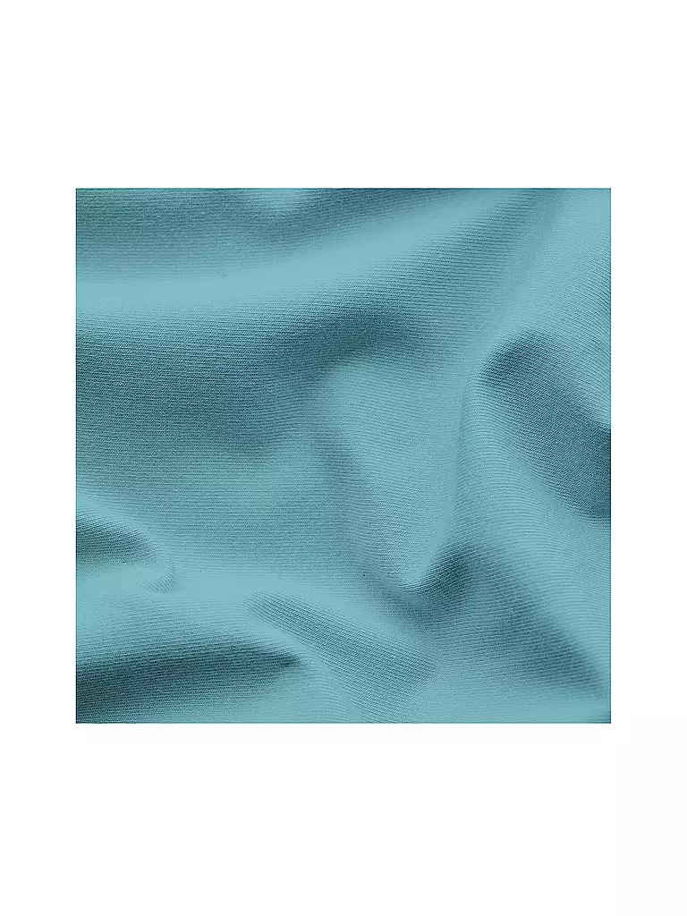 SCHLAFGUT | Sábana bajera ajustable de punto PURE 90x200cm Petrol Mid S | 