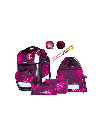 SCHNEIDERS | Set de mochila escolar Ergolite 9 piezas Berry Cosmos