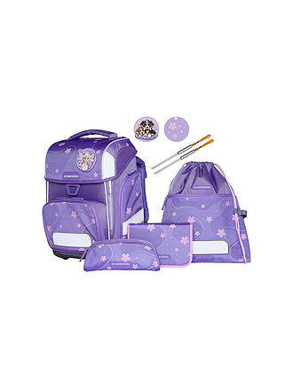 SCHNEIDERS | Set de mochila escolar Ergolite 9 piezas Flowery