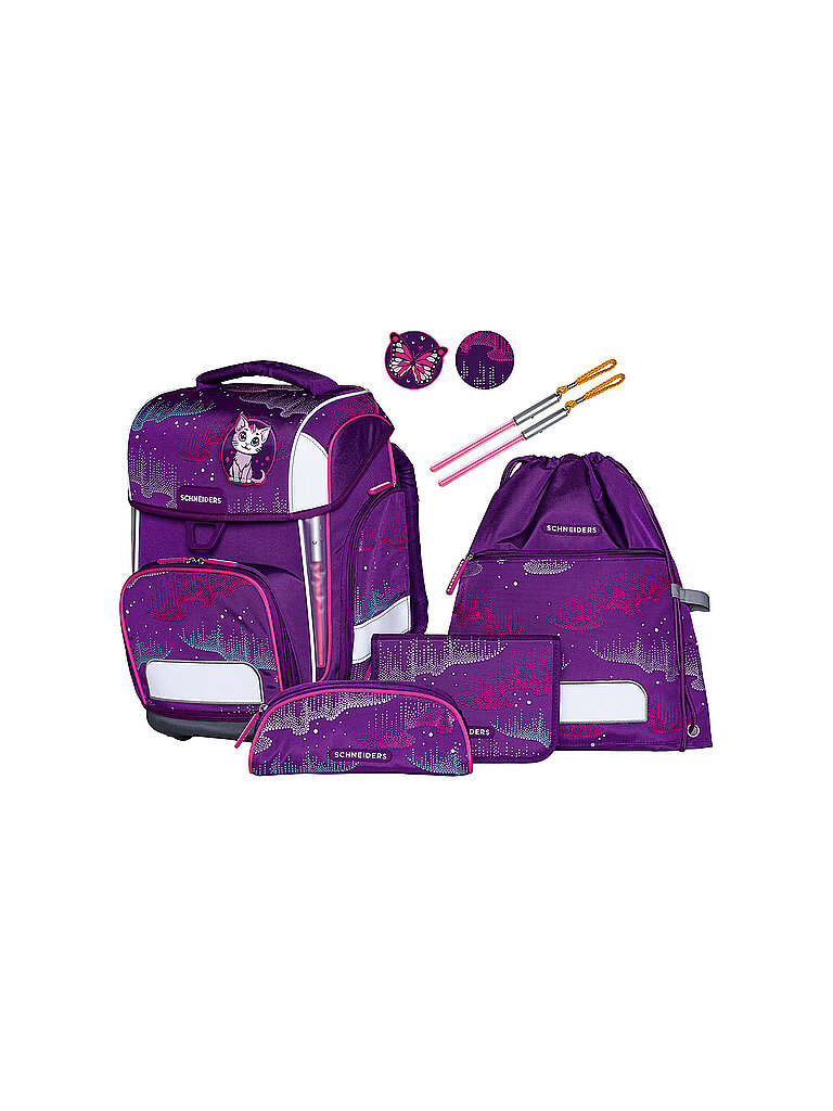 SCHNEIDERS Set de mochila escolar Ergolite 9 piezas Wavy Dots