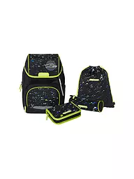 SCHNEIDERS | Set de mochila escolar Ergojet 6 piezas Spaceship | Negro