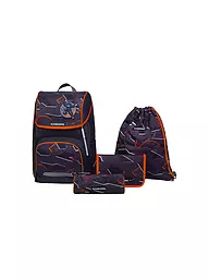 SCHNEIDERS | Set de mochila escolar Ergolite 6 piezas Spy | Rojo oscuro