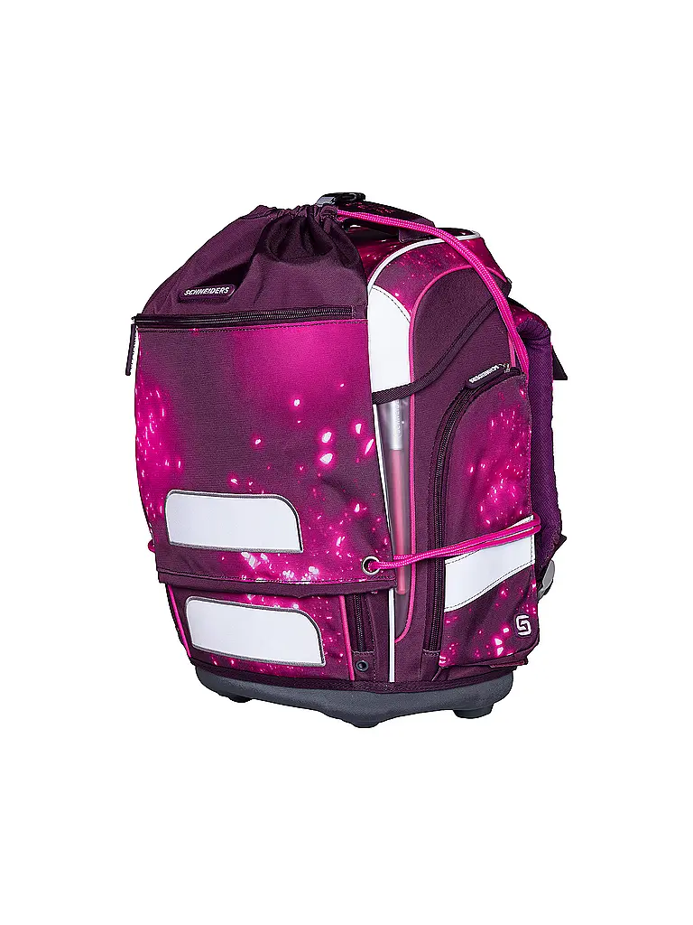 SCHNEIDERS | Set de mochila escolar Ergolite 9 piezas Anna Maria Damm Berry Cosmos | Baya